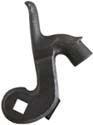 Hammer, wax cast steel, 1.5" throw, as cast